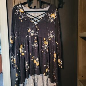 Torrid Super Soft Long Sleeve Floral Top